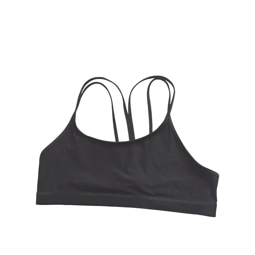 Jolyn Sports Bra Black size Large UPF 50+ Made In USA - Picture 1 of 4